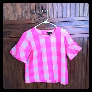 Amazing J. Crew ruffle sleeve blouse size 6